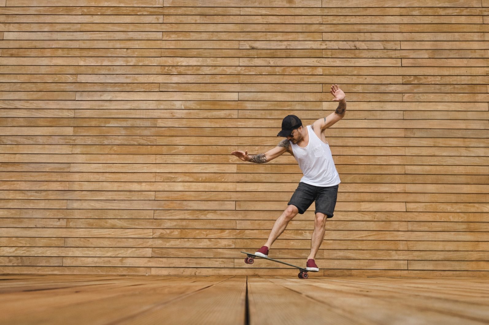 Skateboarder In Poland