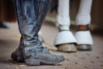 Equestrian boots and the horse