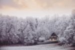 Dornstadt winter landscape under heavy snow