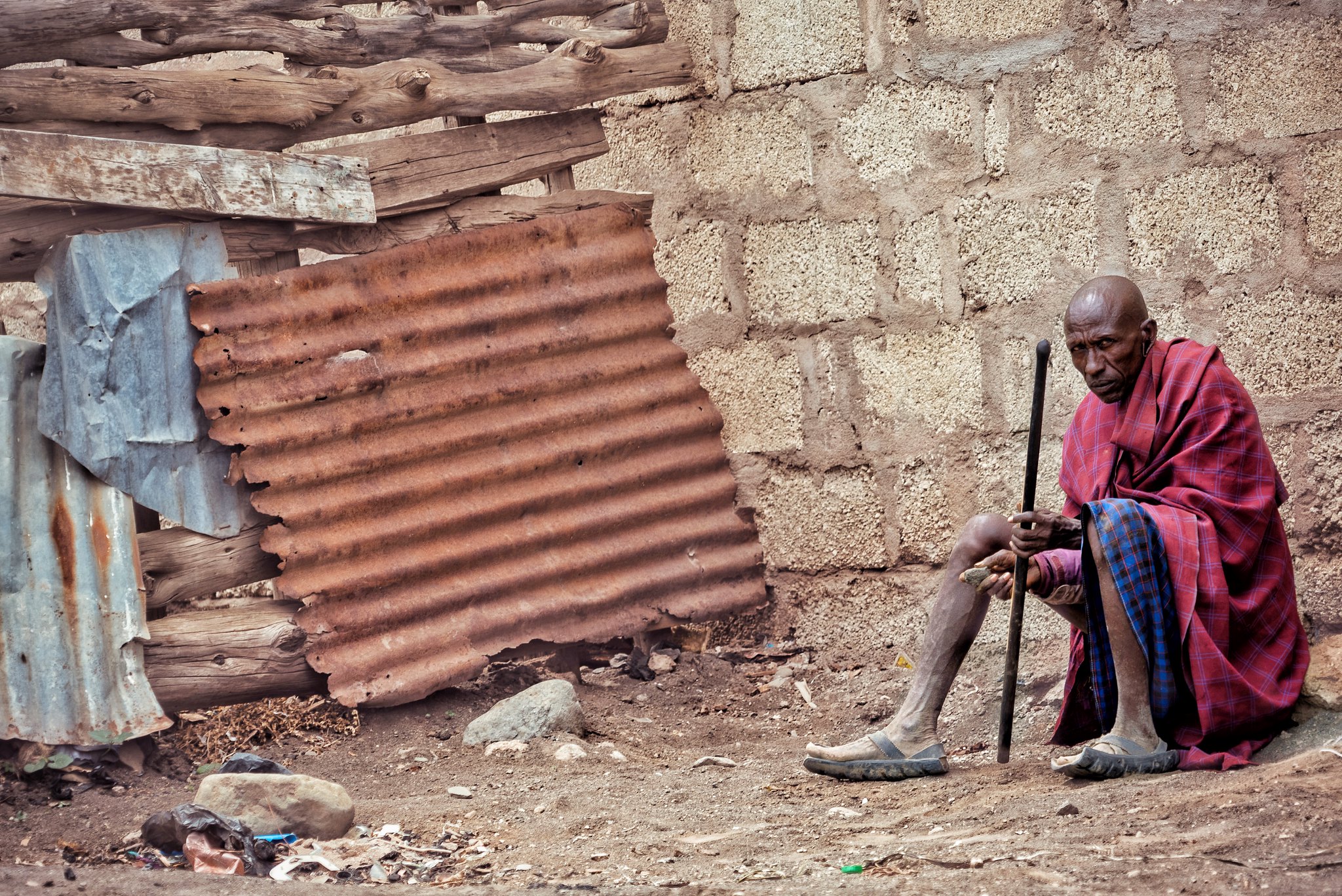 Old Maasai in Arusha